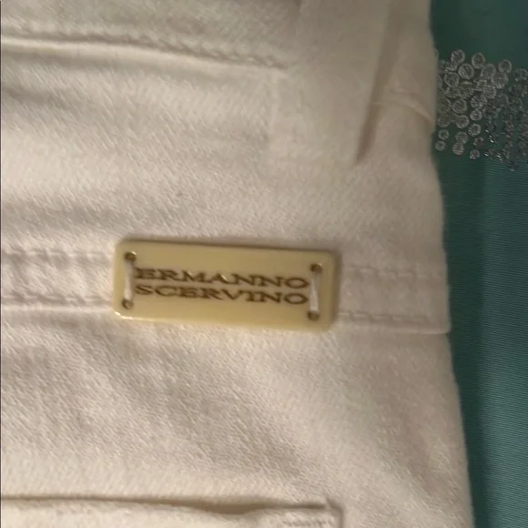 Ermanno Scervino White Skinny Jeans Distressed Style
